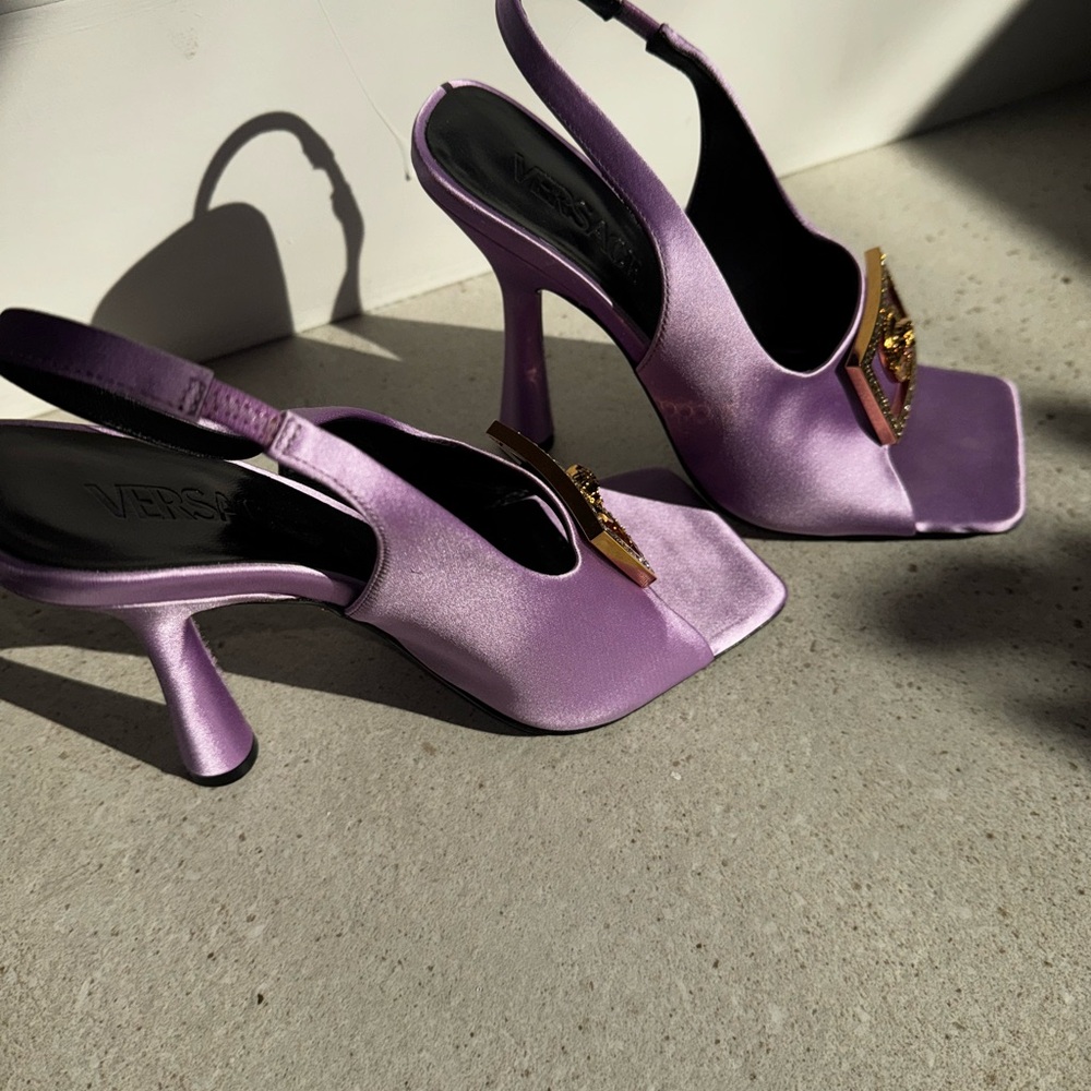 Versace tribute Women's satin slingback - Picture 3 of 7